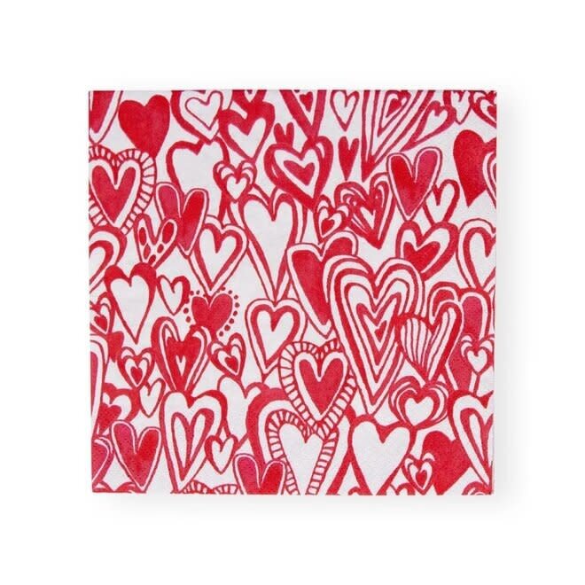 Groovy Love Paper Luncheon Napkin