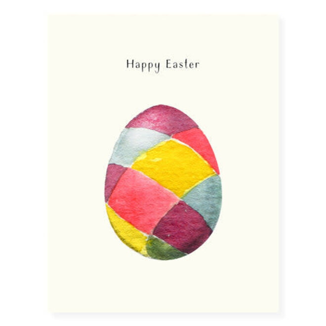 Plaid Easter Egg Easter Card