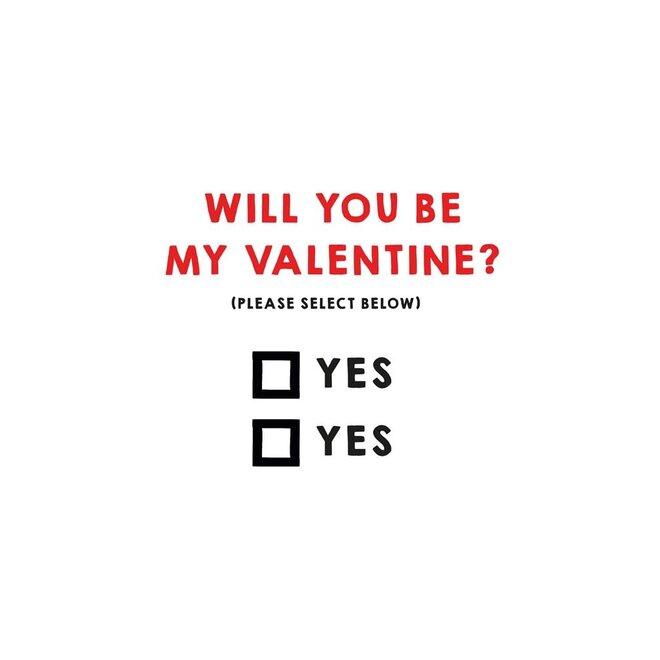 Will You Be My Valentine Card