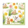 Bunnies & Daffodils Paper Luncheon Napkins