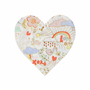 Valentine Doodle Heart Large Paper Napkins