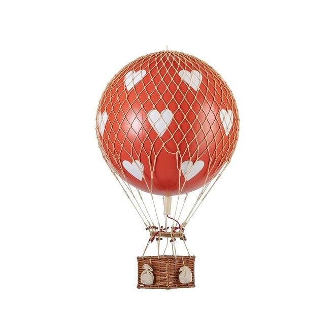 Floating The Skies Red Hearts Hot Air Balloon