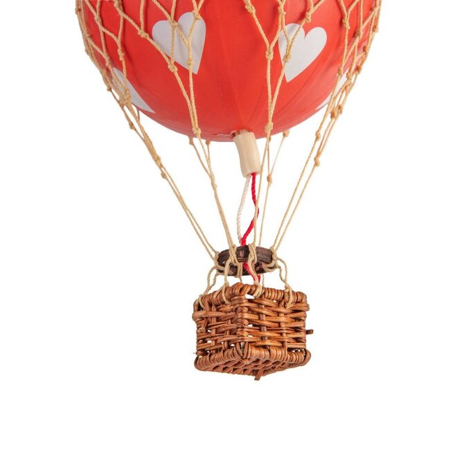 Floating The Skies Red Hearts Hot Air Balloon