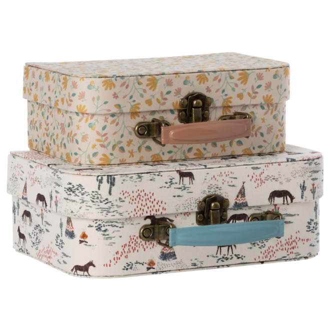 Suitcases with Fabric Set (Chevaux Heureux)