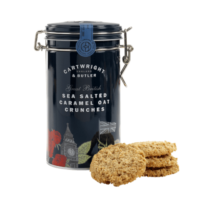 Cartwright & Butler The London Collection Sea Salted Caramel Oat Crunches Tin