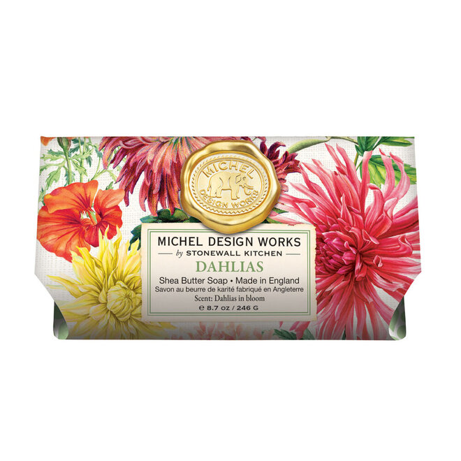 Dahlias Large Bath Bar Soap