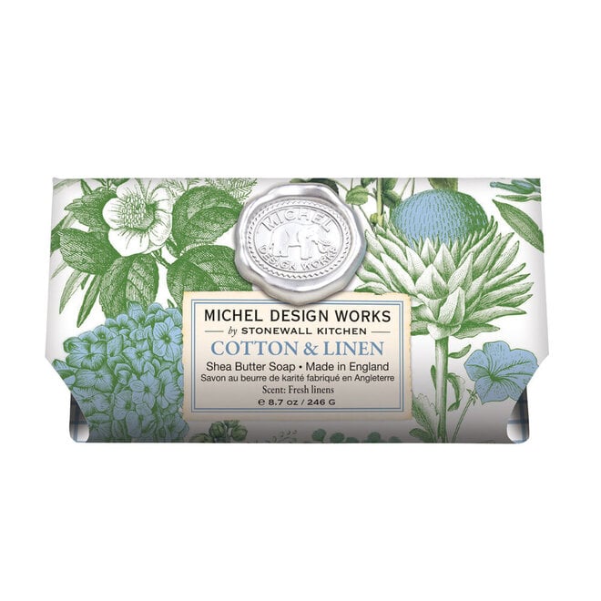 Michel Cotton & Linen Large Bath Bar Soap