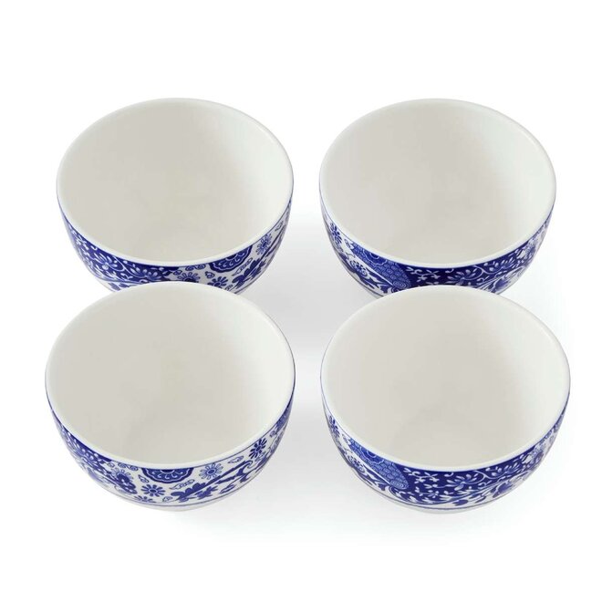 Blue Italian Brocato Dip Bowls (Set of 4)