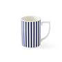 Blue Italian Steccato Narrow Stripe Mug