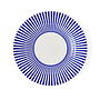 Blue Italian Steccato Salad Plate