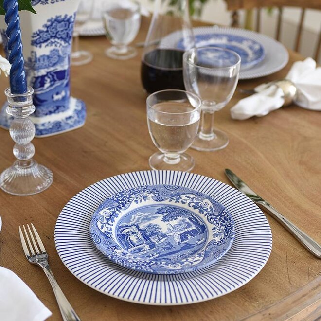 Blue Italian Steccato Dinner Plate