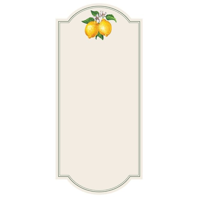 Lemon Paper Table Cards