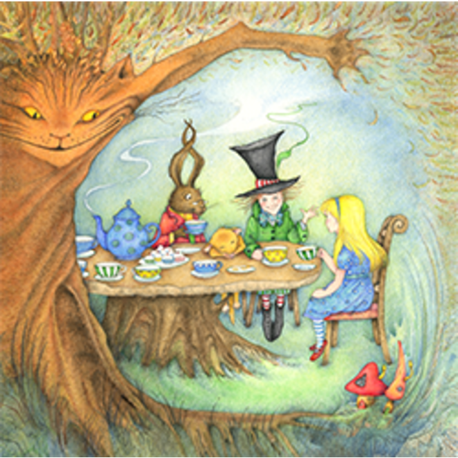The Mad Hatter's Tea Party Card