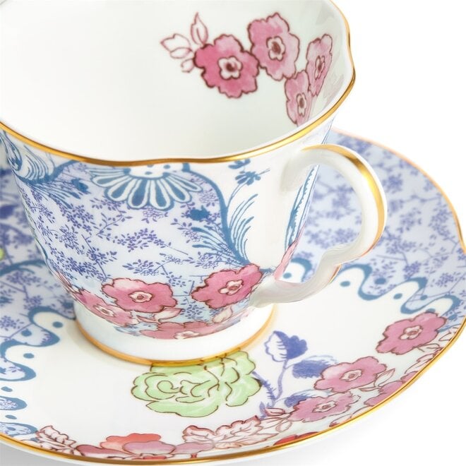 Butterfly Bloom Spring Blossom Teacup & Saucer