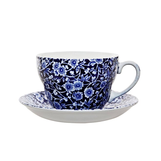 Blue Calico Breakfast Cup & Saucer