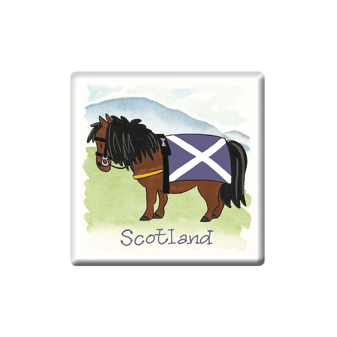 Alison Gardiner Scottish Pony Fridge Magnet