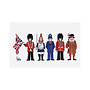 Alison Gardiner London Figures Tea Towel