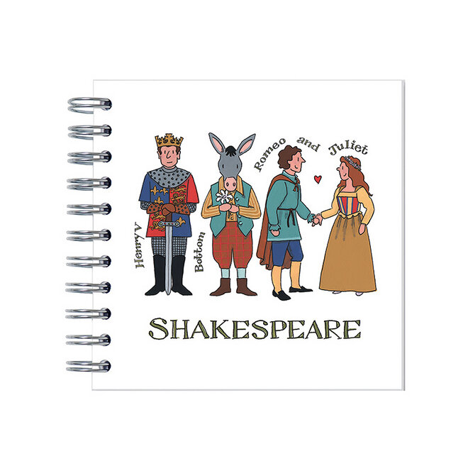 Alison Gardiner Shakespeare Characters Mini Notebook