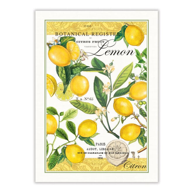 Michel Lemon Basil Kitchen Towel