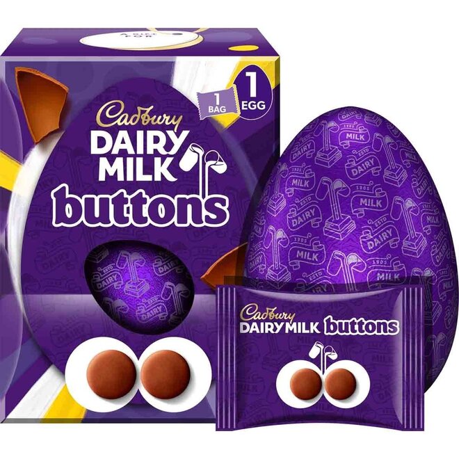 Cadbury Dairy Milk Giant Buttons Large Egg 195g