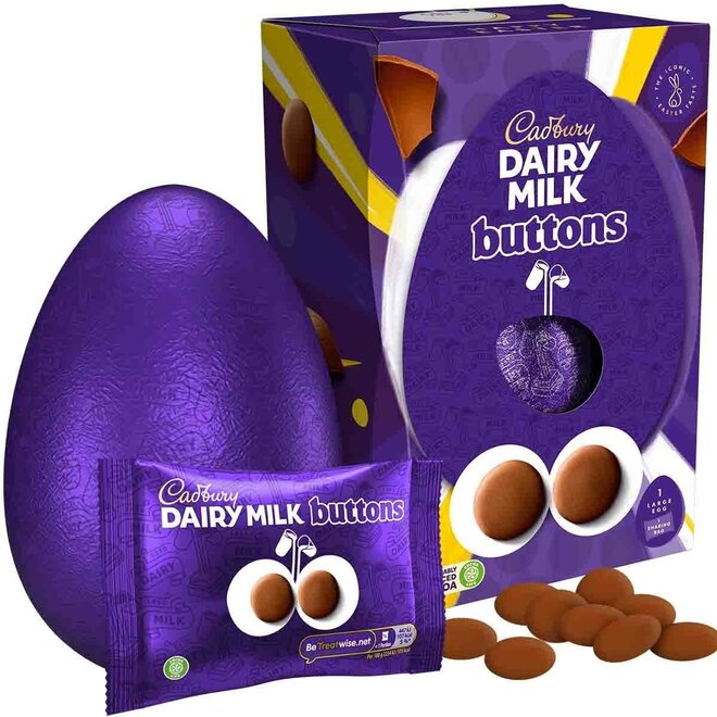 Cadbury Dairy Milk Giant Buttons Large Egg 195g