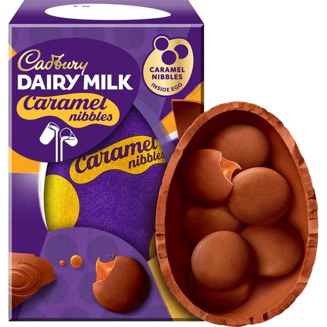 Cadbury Dairy Milk Caramel Nibbles Small Egg 96g