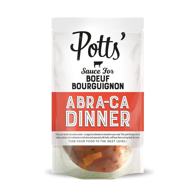 Pott's Abra-ca Dinner Boeuf Bourguignon Sauce