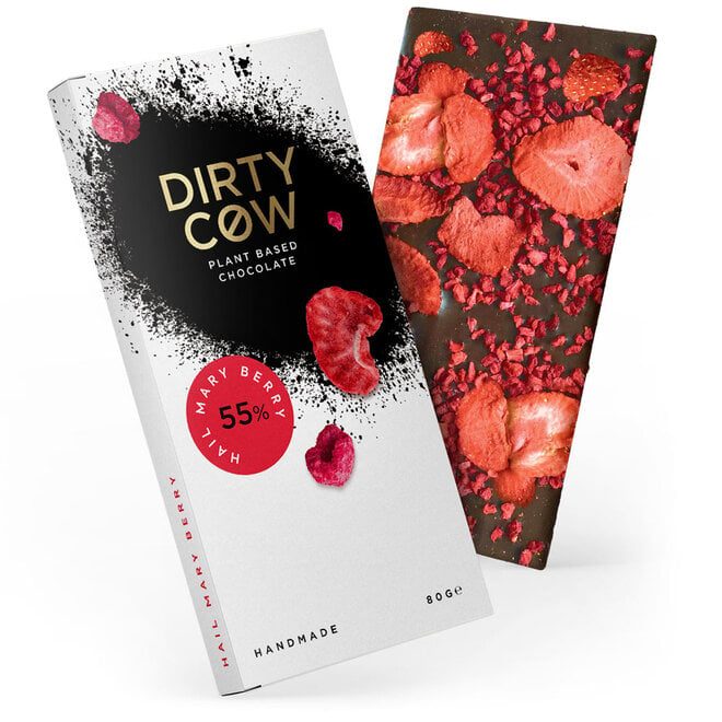 Dirty Cow Chocolate Hail Mary Berry Bar 80g