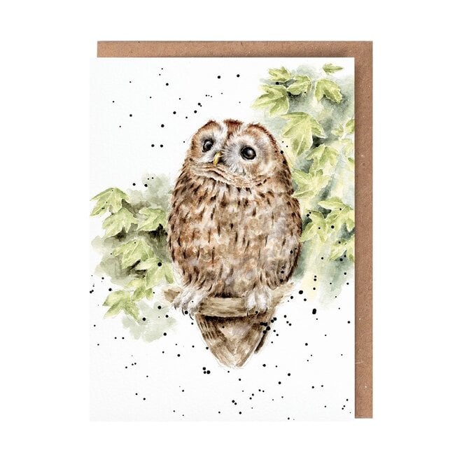 'Treetops' Owl Greeting Card