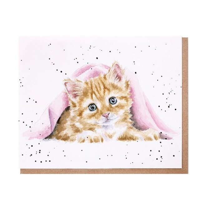 'Duvet Day' Cat Greeting Card