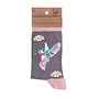 'Wisteria Wishes' Hummingbird Women's Socks