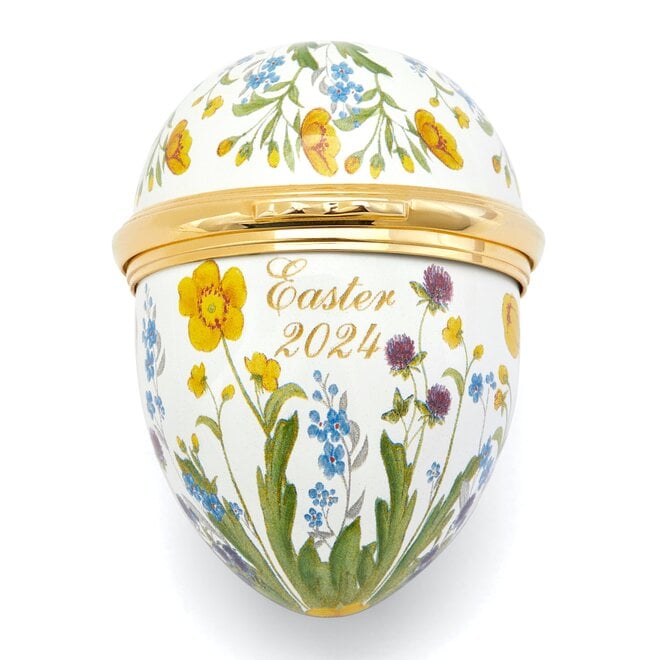 Highgrove Wildflower 2024 Easter Egg Enamel Trinket Box