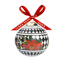 Parterre Black with Poinsettia Bauble