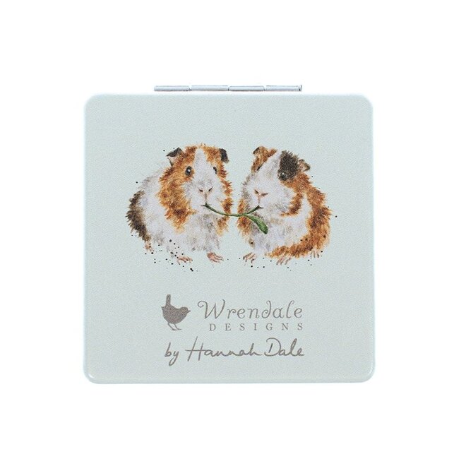 'Piggy in the Middle' Guinea Pig & Rabbit Compact Mirror