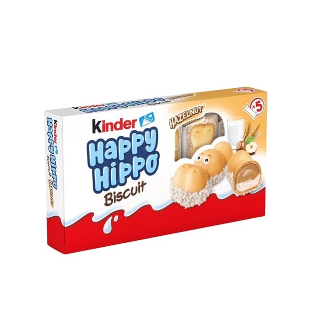 Kinder Happy Hippos Hazelnut Biscuits 5 Pack