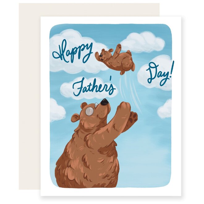 Papa Bear Toss Father's Day Card