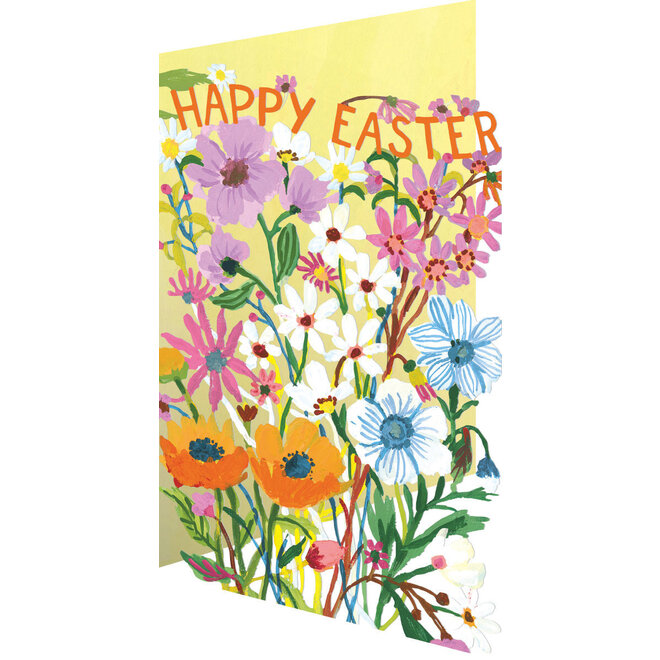 Easter Flower Field Laser Cut Easter Card