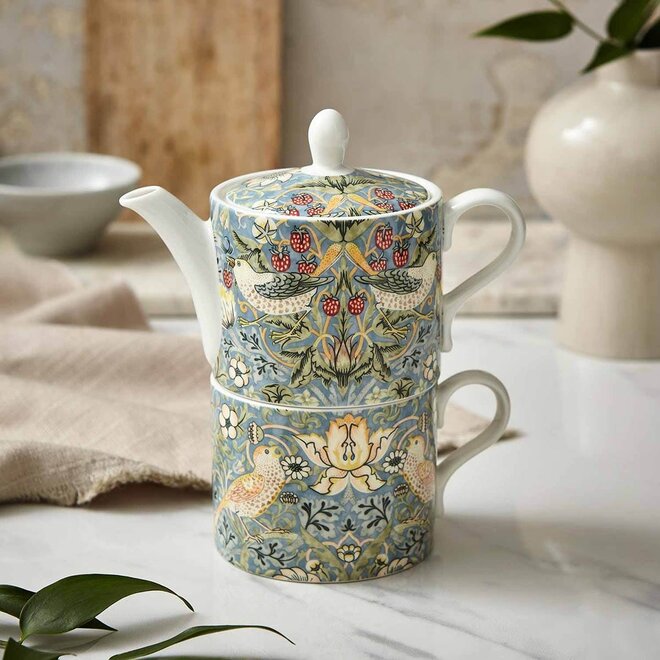 Morris & Co. Strawberry Thief Tea for One