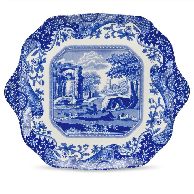 Blue Italian English Bread & Butter Plate