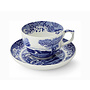 Blue Italian Jumbo Breakfast Cup & Saucer