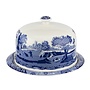 Blue Italian Serving Platter with Dome