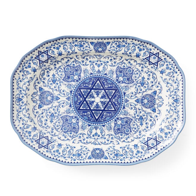 Judaica Oval Platter