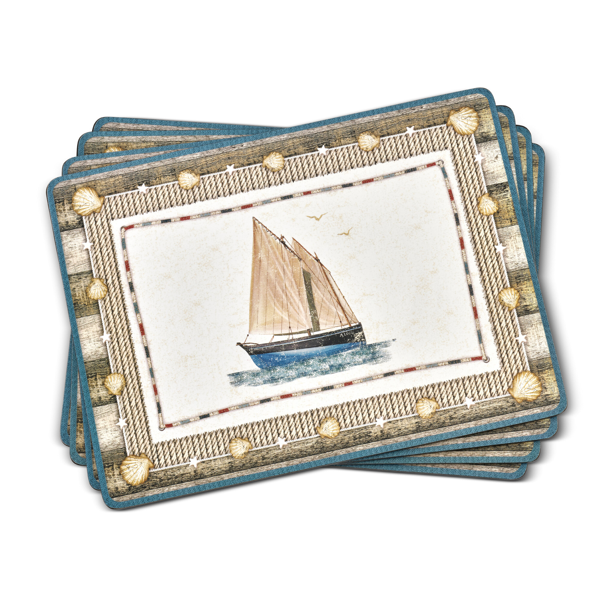 Pimpernel Coastal Breeze Placemats British Isles