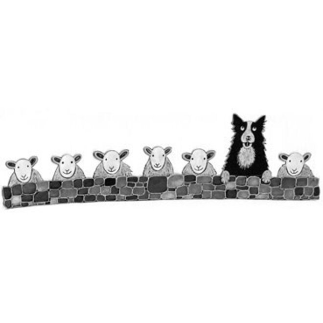 Moorland Pottery Sheep Dog Mug