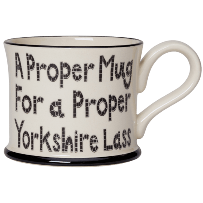 Moorland Pottery 'A Proper Yorkshire Lass' Mug