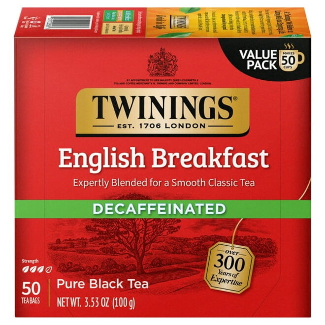 Twinings English Breakfast Decaf 50s