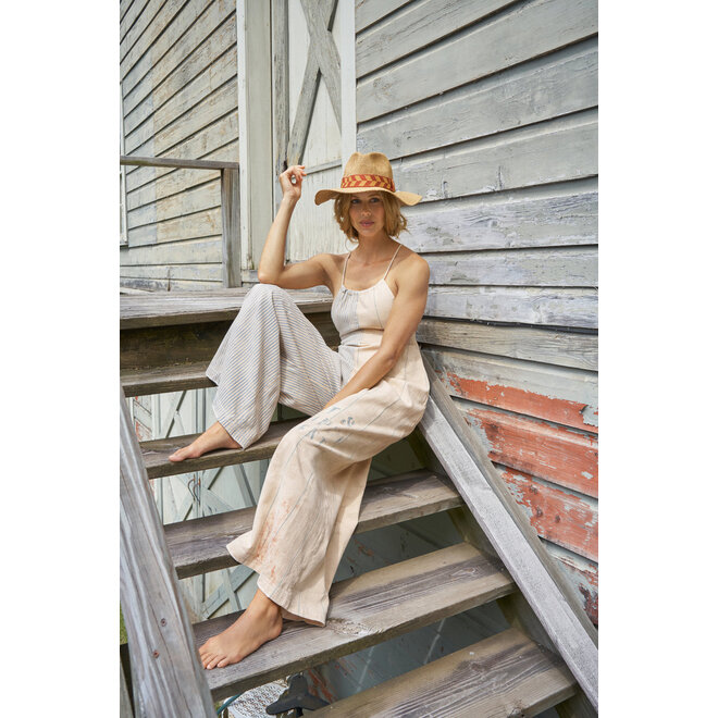 Teracotta Natasha Hat with Chevron Band