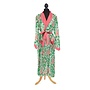 Ikat Print Green Robe Gown