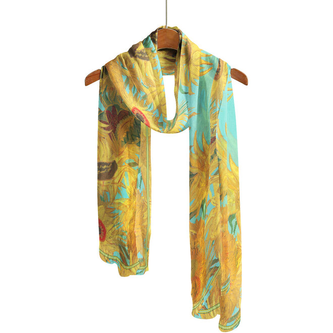 Vincent van Gogh "Sunflowers" Sheer Scarf