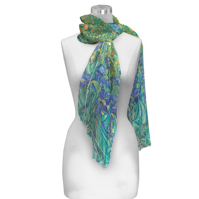 Vincent van Gogh "Irises" Sheer Scarf